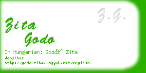 zita godo business card